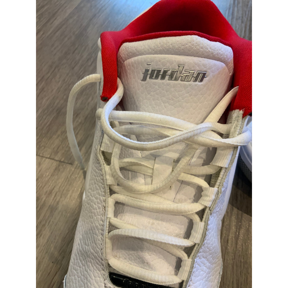 Men's Air Jordan Big Fund Sneakers Size 8.5 White/Red/Black Classic Retro Urban - Picture 3 of 11